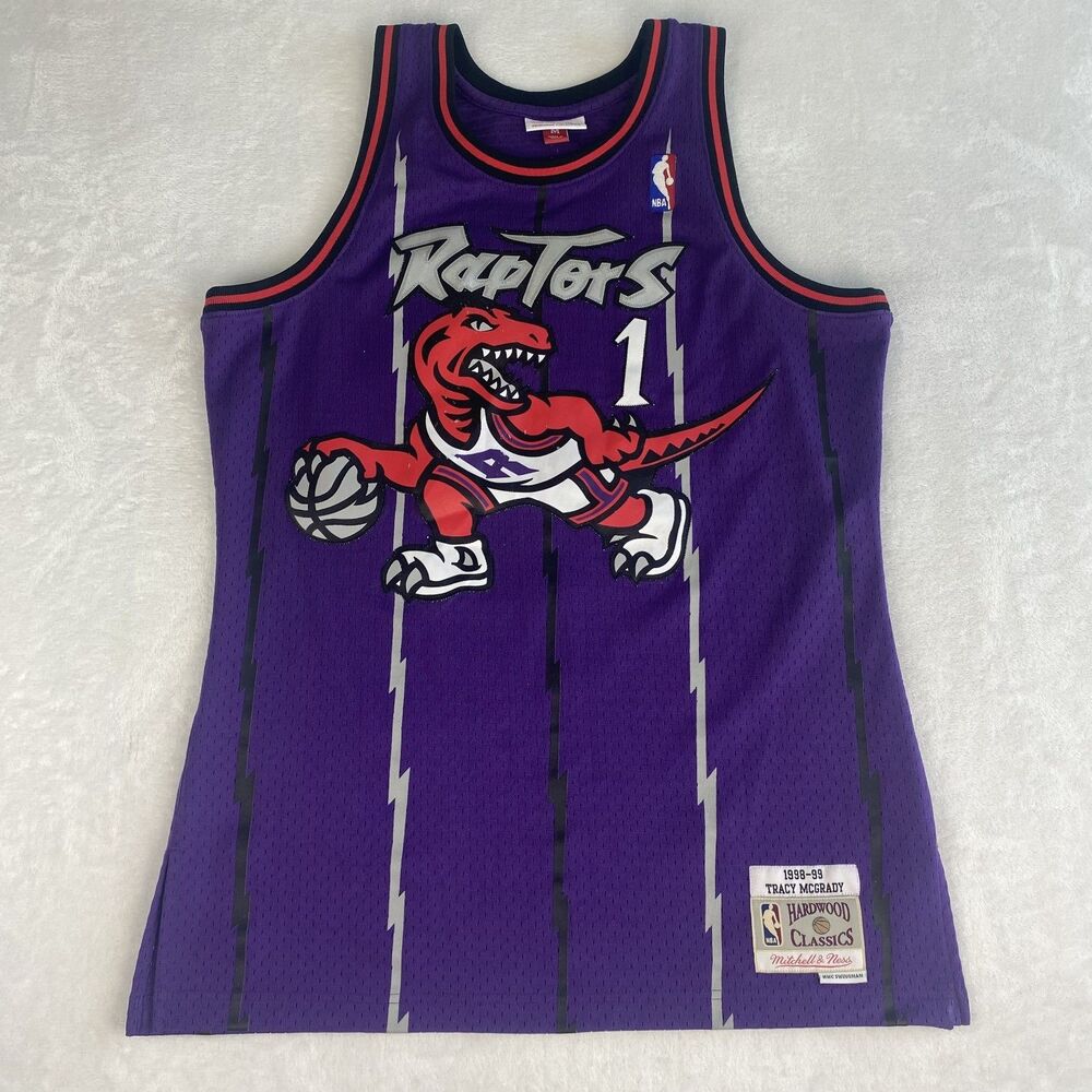 Mitchell & Ness 1998-99 Toronto Raptors Tracy McGrady Jersey Adult Medium Purple